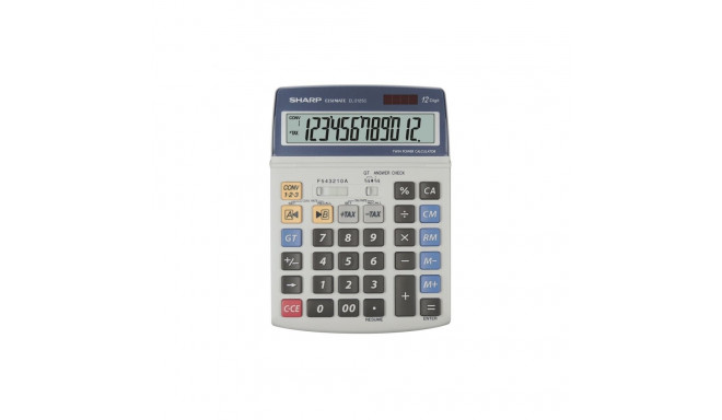 SHARP CALCULATOR DESKTOP 12D TILT DISPLAY BOX EL2125C