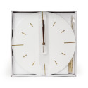 PLATINET ROUND WALL CLOCK LARK WHITE, silent mechanism, stylish pendulum [45961]