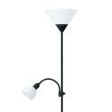 PLATINET FLOOR LAMP E27+E14 GREY [44527]