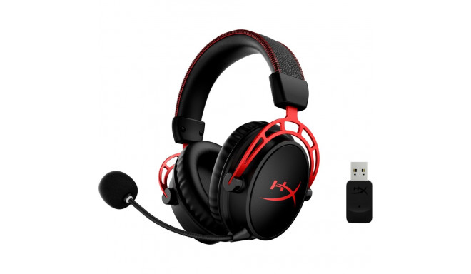 HyperX peakomplekt Cloud Alpha juhtmevaba, must-punane