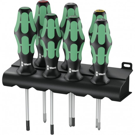WERA 367/6 TORX BO Kraftform screwdriver set + Rack