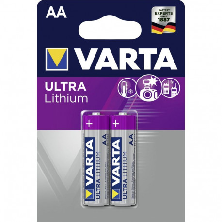 10x2 Varta Ultra Lithium Mignon AA LR 6 patarei