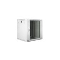 RACK CABINET 19" DOUBLE-SECTION WALL-MOUNT 12U/600X600 (FLAT PACK) GREY LANBERG