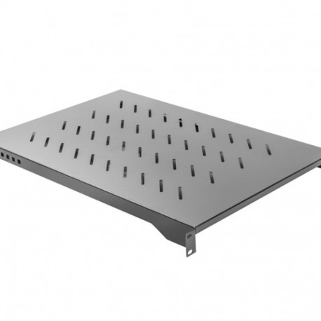 19" FIXED SHELF 1U/483X700MM MAX LOAD CAPACITY UP TO 25KG BLACK LANBERG