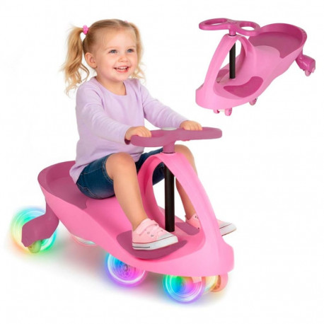 Gravitatsiooni rullirada helendavad LED rattad roosa