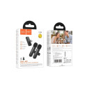 Wireless double microphone Lightning / USB C Hoco L20A black