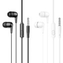 HOCO wire earphones Jack 3,5 mm with microphone M97 white