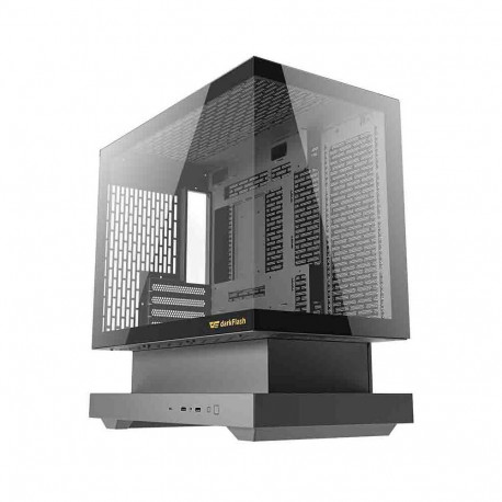 Darkflash F1 computer case (Black) + 6 ARGB fans