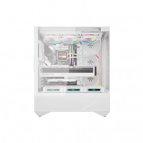 Darkflash DY460 computer case (White) + 4 ARGB fans