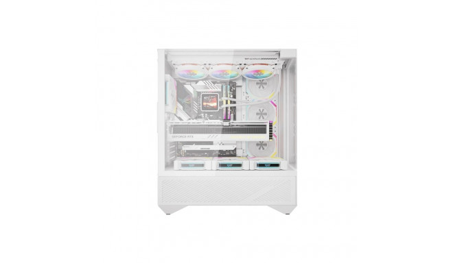 Darkflash DY460 computer case (White) + 4 ARGB fans
