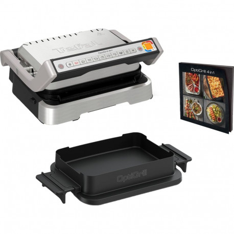 OptiGrill kontaktgrill GC774D 4in1 2100W koos küpsetusplaadiga, roostevaba teras
