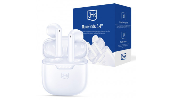 3mk Movepods 5.4 Wireless Headphones - White