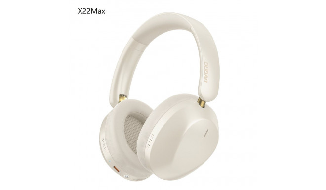 Dudao X22 Max Wireless On-Ear Bluetooth Headphones with ANC - Beige