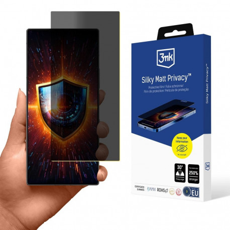 Privacy Screen Protector Matte 3mk Silky Matt Privacy for Nubia Z60 Ultra