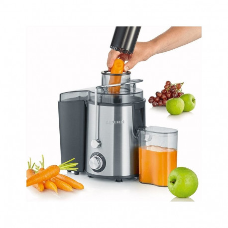 Severin ES 3566 Centrifugal juicer 400 W Black, Stainless steel