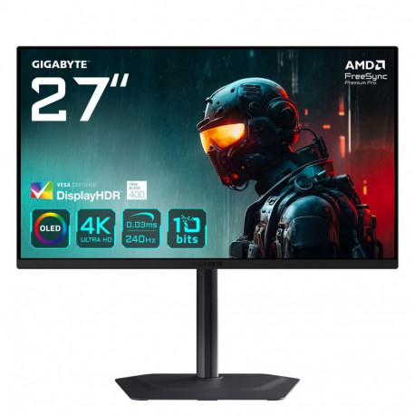 GIGABYTE MO27U2 OLED 4K UHD Gaming Monitor - 3840 x 2160, 240Hz, 0.03ms, 1000 cd/m², Display HDR Tru