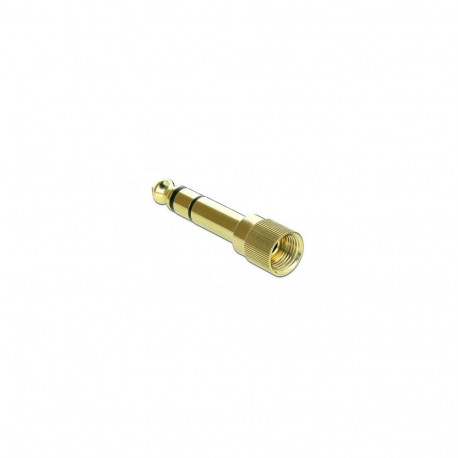 DeLOCK 66390 cable gender changer 3.5 mm 6.35 mm Gold