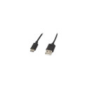 Lanberg USB Type-A to USB Type-C 2.0 Cable, 1.8 m | CA-USBO-10CC-0018-BK | USB Type-A to USB Type-C