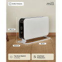 Mill CO2200MECMAX konvektsioonsoojendi 2200 W 3 võimsustaset kuni 30 m² ruumidele valge Mill CO2200MECMAX konvektsioonsoojendi 2200 W 3 võimsustaset kuni 30 m² ruumidele valge