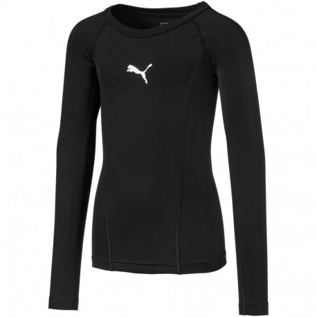 Koszulka dla dzieci Puma Liga Baselayer Tee LS czarna 655921 03 164cm