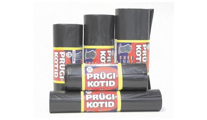 Prügikott 200l must LD (75*135) 40my, 10tk/rullis