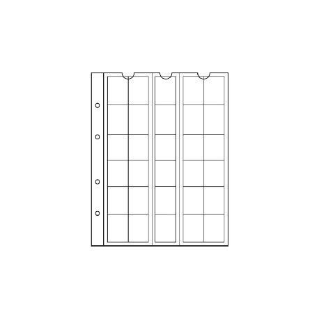 Vaheleht müntidele 30x d 25mm NUMIS 25 323463, 5lehte pakis, valge taust, Leuchtturm