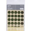 Etikett iseliimuv APLI ümar 20mm, kuld, 99tk/pk, Ref.11808, markeerimispunkt