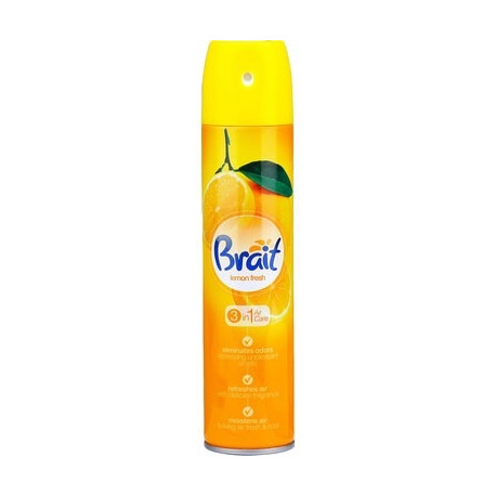 Õhuvärskendaja aerosool BRAIT 3in1 Lemon 300ml/240ml