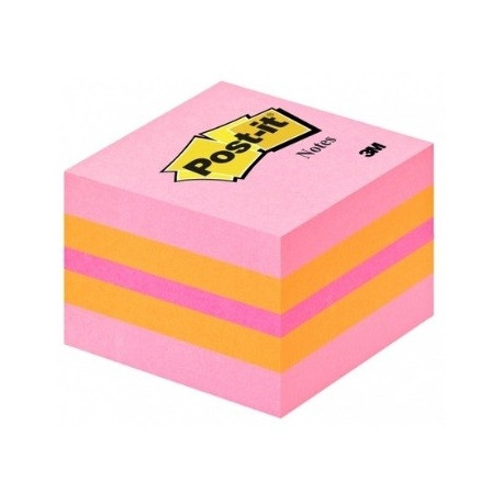 Märkmepaber iseliimuv POST-IT 2051P minikuup, roosa 51x51mm (kuubis 400l.)