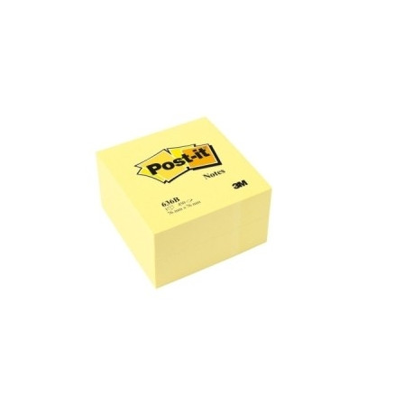 Märkmepaber iseliimuv POST-IT 636B, 76x76mm, märkmekuup 450 lehte, kollane