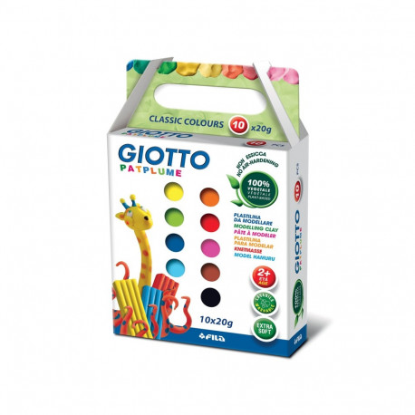 Plastiliin Giotto Patplume 10x20g Klassikalised toonid, Fila