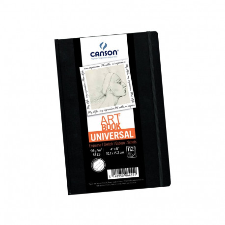 Eskiisiplokk Art Book Universal 10,2x15,2 mm 96g 112lehte, kõvaköide kummiga