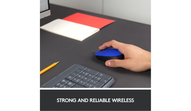 Logitech M171 Wireless Mouse, Black, Blue