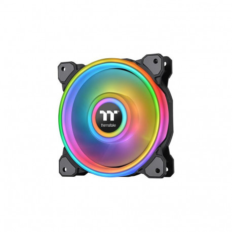 Riing Quad 12 RGB Radiator Fan TT Premium Edition Single Fan Pack (schwarz, Single Pack, ohne Contro
