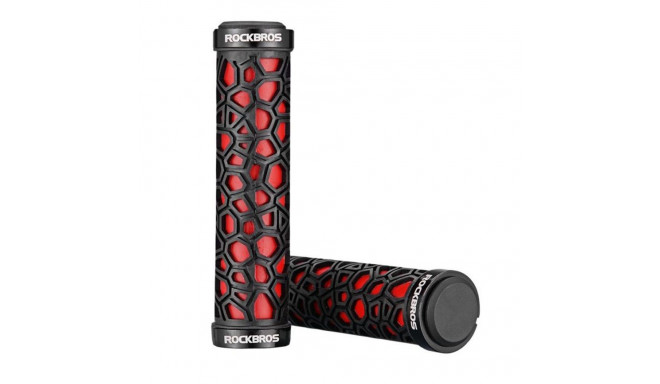 Rockbros 2017-14ARD bicycle grips - black and red
