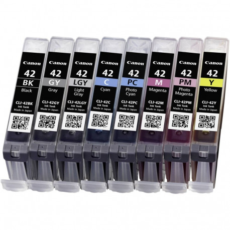Canon Ink CLI-42 CLI42 Multipack Full 8-Inks 8Inks (6384B010)