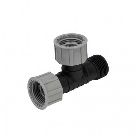 Svivel manifold tee - male thread 1"/ female thread 1" / female thread 1"