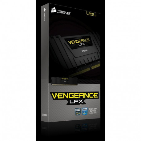 Corsair RAM 8GB DDR4 2400MHz CL14 1.20V XMP 2.0 Vengeance LPX Black