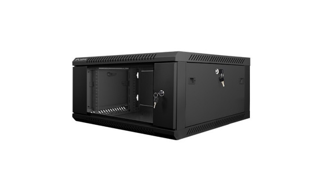 19" 4U Wall-Mounted Server Rack - 600x600mm - Black