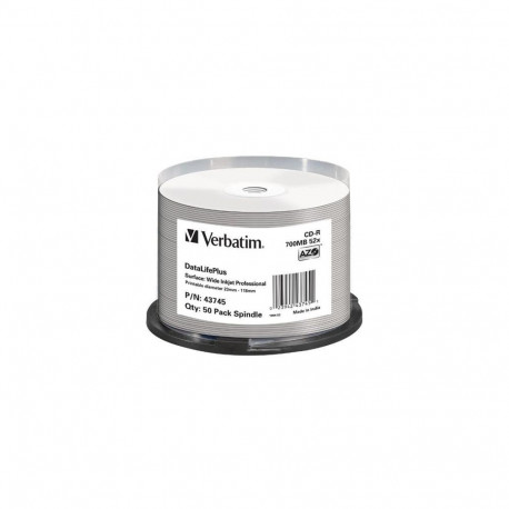 Matrix CD-R Verbatim 700MB 1x-52x DataLifePlus 50 Pack Spindle 0023942437451 43745V (0023942437451)