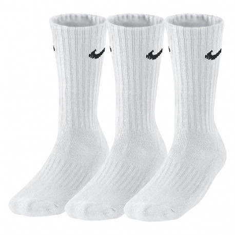 Nike sokid value cotton SX4508 101 3 paari 34-38, valged