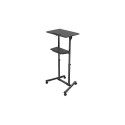 GEMBIRD Mobile lecture desk with caster wheels black