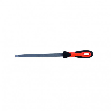 Three square file 8" 200mm second cut with handle