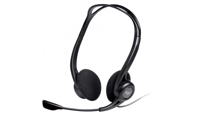 LOGITECH PC960 Corded Stereo Headset BLACK - USB