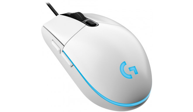 LOGITECH G203 LIGHTSYNC Corded Gaming Mouse - WHITE - USB