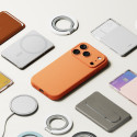 Kaitseümbris Silicone Magnetic, Apple iPhone 17 Pro, oranž, MagSafe ühilduv, Ringke