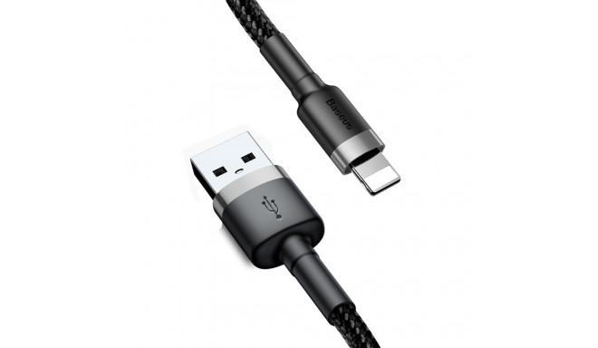 Baseus cable Cafule USB - Lightning 0,5 m 2,4A grey-black