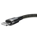 Baseus cable Cafule USB - Lightning 0,5 m 2,4A grey-black