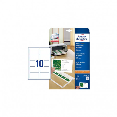 Business Cards 200g 10 Sheet Quick u.Cle