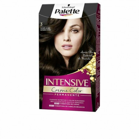 Püsivärv Schwarzkopf Palette Intensive Tume kastan Nº 3-Castano Oscuro (1 Ühikut)